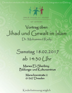 Haus des friedens, دار السلام, Jihad und Gewalt im Islam“ am 18.02.17