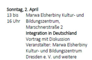 Haus des Friedens galerie, البوم دار السلام, Seminar Integration in Deutschland am 02.04.17